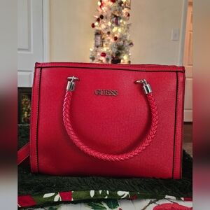 Guess handbag/Crossbody Red with a little sparkle!